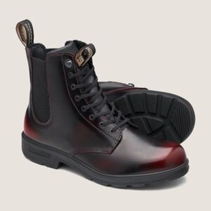 Blundstone | Water resistant | LACE UP BOOTS - BORDEAUX BRUSH | size 7.5